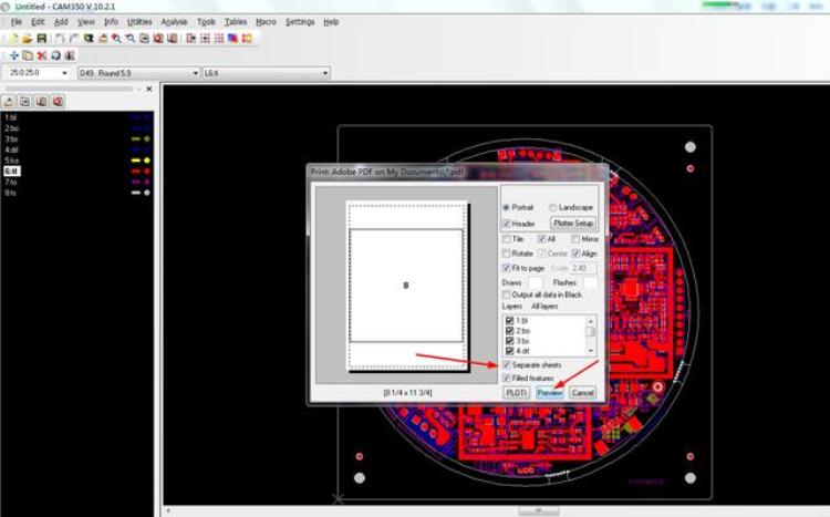 cam350怎么导出pdf图「CAM350生成各层PDF图的方法」