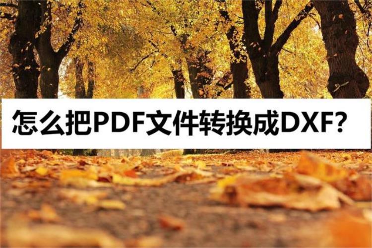 PDF文件转换成DXF怎么做我们一起来试试这个方法