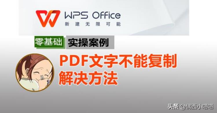 wps pdf文字复制不了「WPS打开PDF不能复制文字的解决办法」